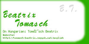 beatrix tomasch business card